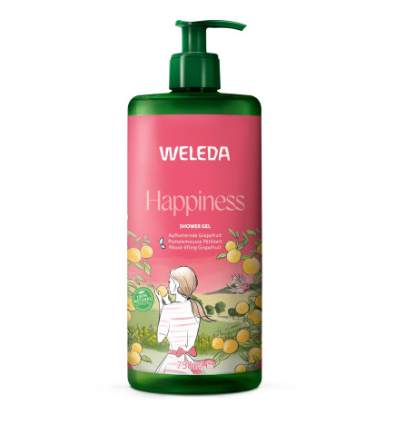 Weleda – Happiness Gel Douche Pamplemousse Pétillant, 750 ml