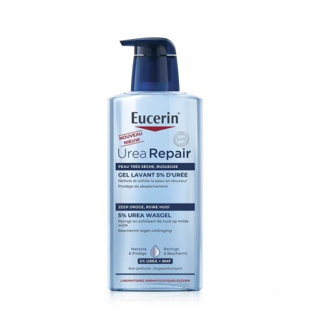 Eucerin – UreaRepair Gel Lavant 5% d'Urée Visage et Corps 400ml
