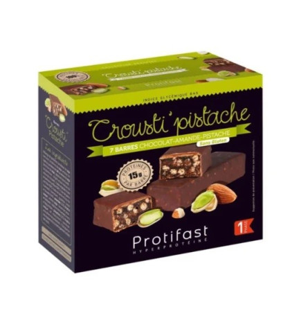 Protifas – Barres Hyperprotéinées Crousti'Pistache x5