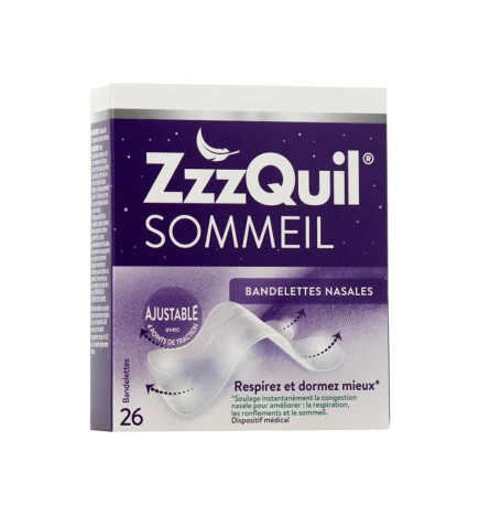 Zzzquil – Sommeil Bandelettes Nasales, x26