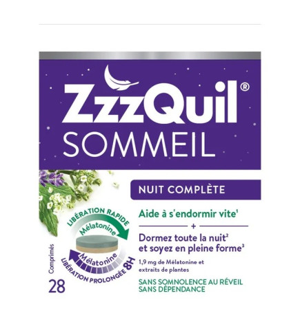 Zzzquil – Sommeil Nuit Complète, x28 Comprimés