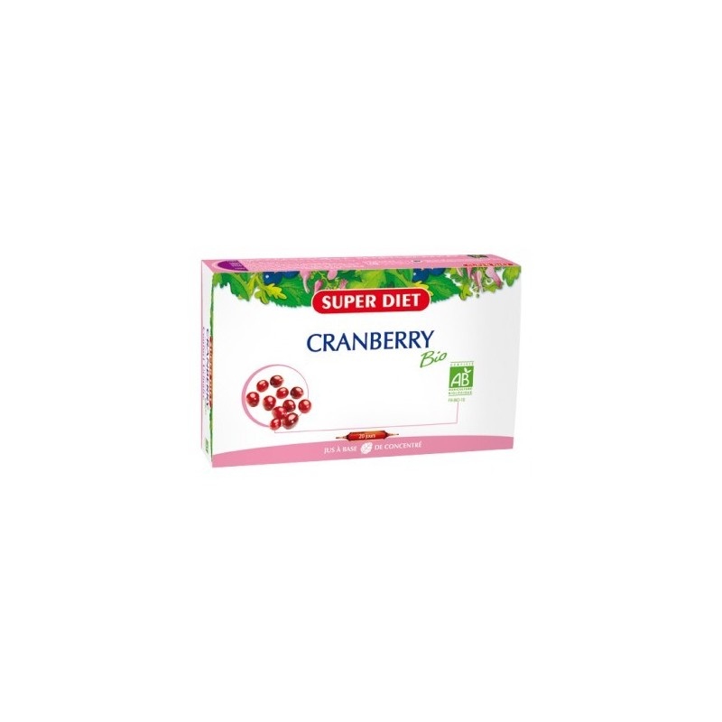 Super Diet Cranberry Bio Antioxydant 20 Ampoules