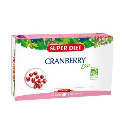 Super Diet Cranberry Bio Antioxydant 20 Ampoules