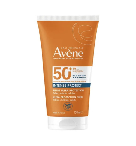 AVENE – Intense Protect Fluide solaire SPF 50+ sans parfum, 150 ml