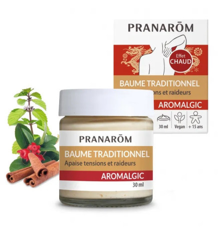 Pranarôm – Baume Traditionnel Effet Chaud Aromalgic, 30 ml