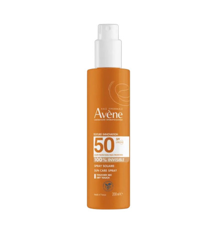AVENE – Solaire Spray SPF 50+ toucher sec, 200 ml