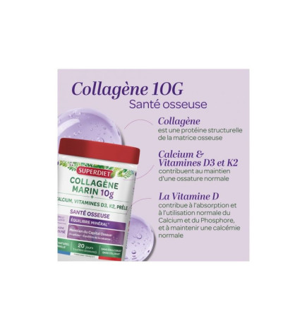 Super Diet – Collagène marin santé osseuse, 240 g