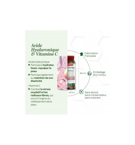 Super Diet – Acide hyaluronique vitamine c, 90 gélules
