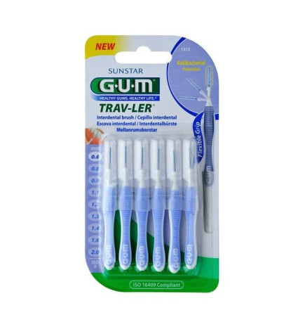 GUM – Travler Brossettes Interdentaires 1312 0,6mm x6