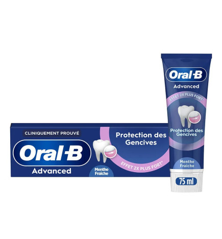 Oral-B – Dentifrice Advanced Protection des Gencives, 75 ml