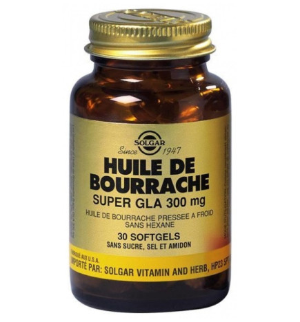Solgar – Huile de bourrache, x30 gélules