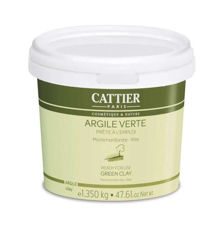 Cattier – Argile verte prête à l’emploi, 1,35 kg