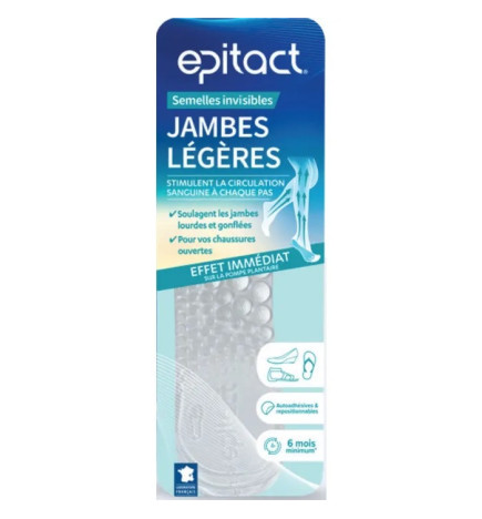 Epitact – Semelles Invisibles Jambes Légères Taille 39/41