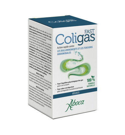Aboca – Coligas Fast Ballonnements et Tensions Abdominales, 50 gélules