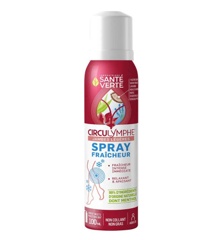 Santé Verte – Circulymphe Spray Fraîcheur Jambes Légères, 100 ml