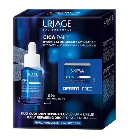Uriage – Coffret Cica Daily Sérum 30 ml + Crème 15 ml Offert