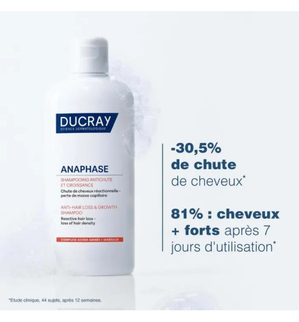 Ducray – Anaphase shampooing anti-chute et croissance, 400 ml