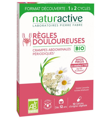 Naturactive – règles douloureuses bio, 10 gélules