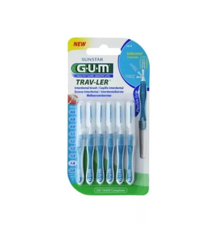 GUM – TravLer 1614 Brossette Interdentaire 1.6mm, 6 Unités