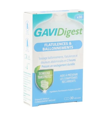 Boots Pharmaceuticals – GAVIDigest Flatulences & Ballonnements, 30 gélules