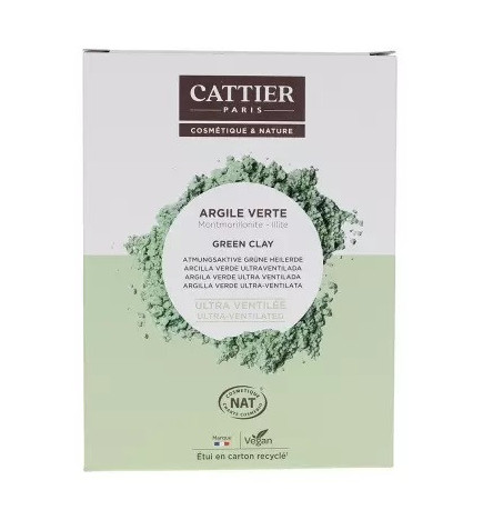 Cattier – Argile verte ultra-ventilée bio, 250 g