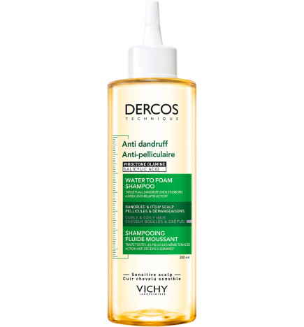 Vichy – Dercos shampooing fluide moussant anti-pelliculaire, 200 ml