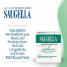 Saugella Antispetique Naturel Lingettes Intimes Nettoyantes Protection Active x10