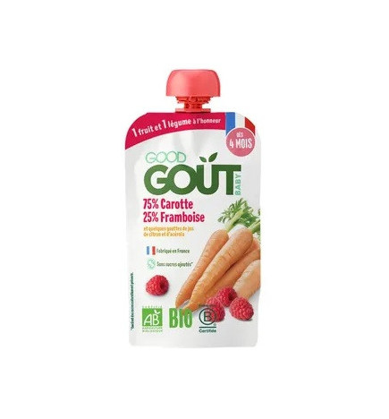 Good Goût – Purée Carotte Framboise – Dès 4 mois – 120g