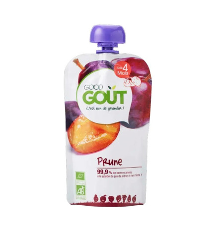Good Goût – Gourde de Fruits Prune – 120g