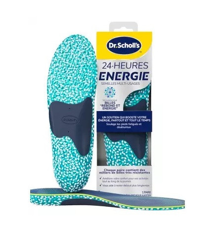 Scholl – 24H Énergie Semelles Multi-Usages 1 Paire Taille 1