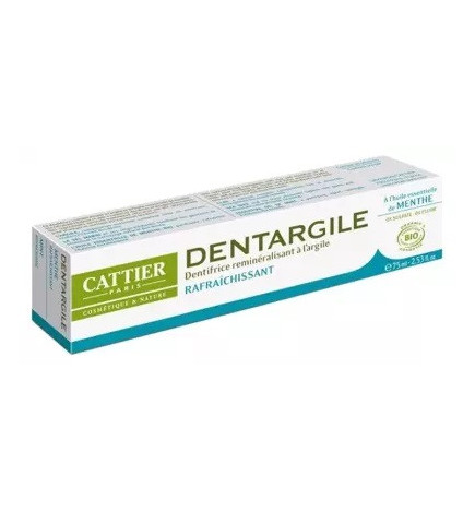 Cattier – Dentargile, dentifrice rafraîchissant bio, 75 ml
