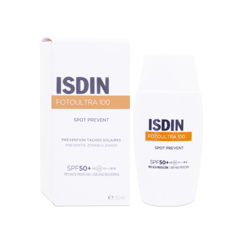 Isdin – FotoUltra 100 Spot Prevent Prévention Taches Solaires SPF50+, 50 ml