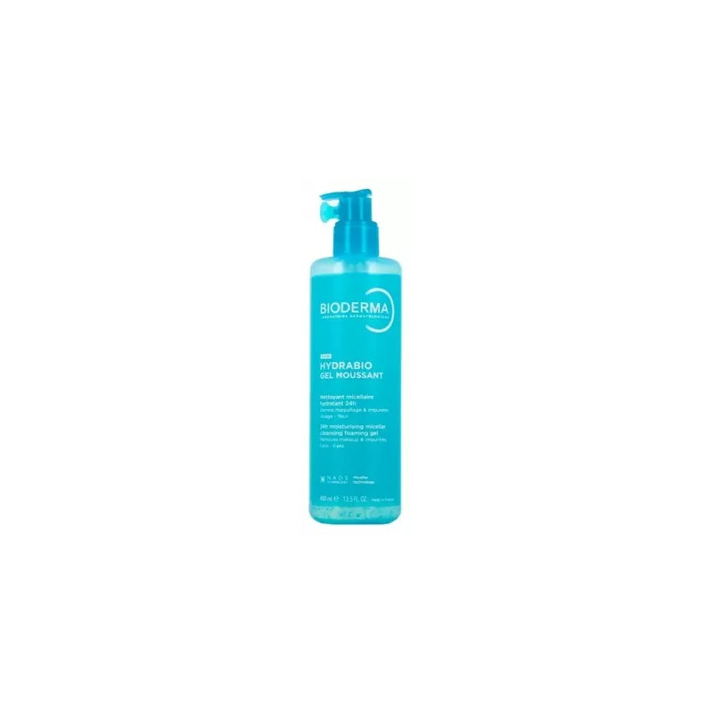 Bioderma Hydrabio Gel Moussant Nettoyant Micellaire Hydratant 24H 400 ml