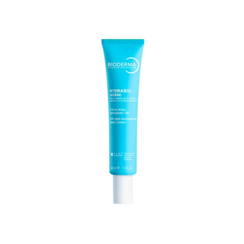 Bioderma Hydrabio Légère Crème d'Eau Hydratante 72H Visage Peaux Normales à Mixtes, 40ml
