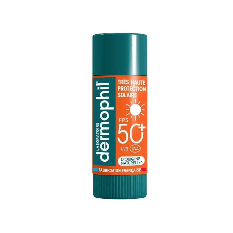 Dermophil Indien Stick Lèvres Haute Protection Solaire SPF50 4g
