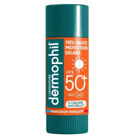 Dermophil – Indien Stick Lèvres Haute Protection Solaire SPF50 4g