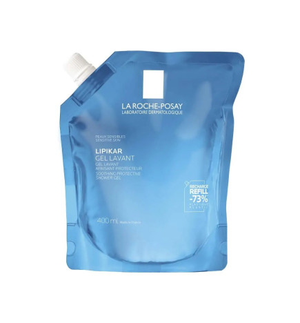 La Roche-Posay – Lipikar Recharge Gel lavant apaisant protecteur peaux sèches et sensibles, 400 ml