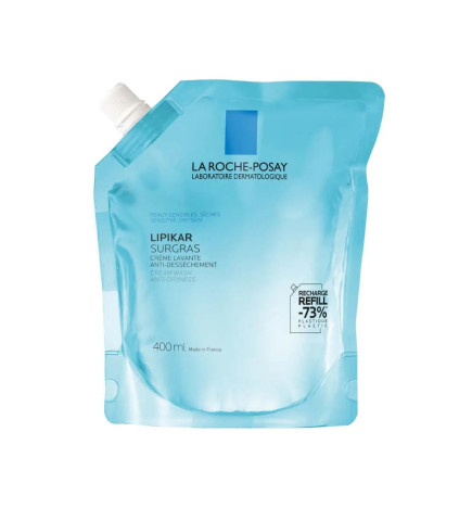 La Roche-Posay – Lipikar Recharge Surgras Crème lavante anti-dessèchement, 400 ml