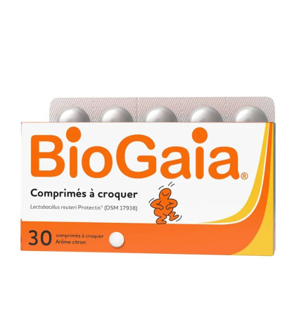 Biogaia – Comprimés à croquer arôme citron, x30