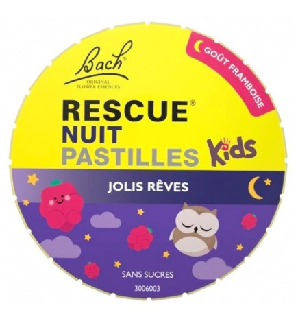 Rescue – Kids Pastilles Framboise, 50 g