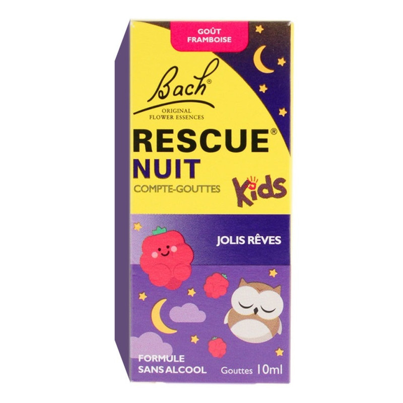 Rescue Kids Compte-Gouttes Jolis Rêves Goût Framboise 10ml