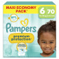 Pampers – Couches Bébés Premium Protection Taille 6 (13-18 kg) x70