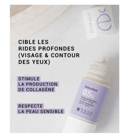 Etat Pur – Actif Pur Bakuchiol 0,5% Rides Profondes Visage et Yeux 15 ml
