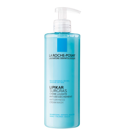 La Roche-Posay – Lipikar Surgras crème lavante anti-dessèchement, 400 ml