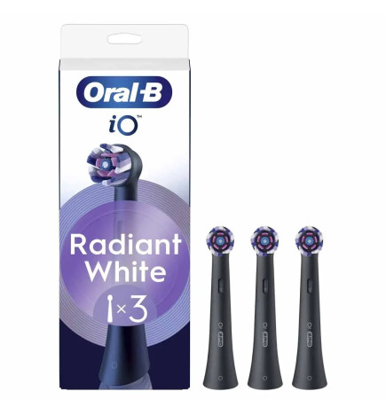 Oral-B – Brossettes iO Noires Radiant White x3