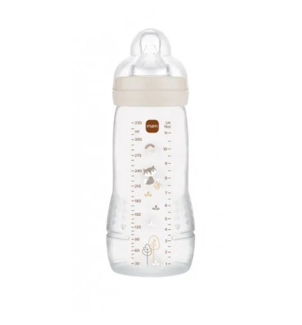 MAM – Biberon 2ème Âge, Tétine Débit 3, 6 Mois et Plus 330ml