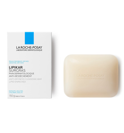 La Roche-Posay – Lipikar Surgras pain dermatologique anti-dessèchement, 150 g