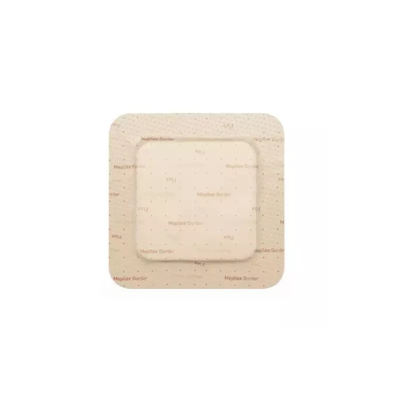 Mölnlycke Mepilex Border Flex Pansement hydrocellulaire carré 7,5 × 8,5 cm - 16 unités
