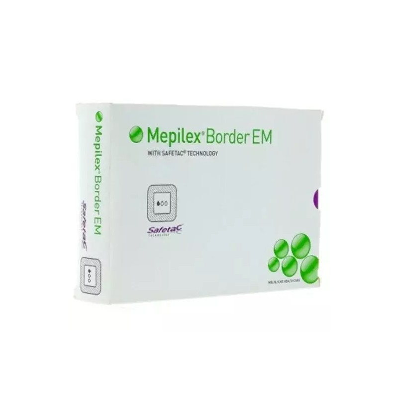 Mölnlycke Mepilex Border Flex EM Pansement hydrocellulaire 9 × 15 cm - 10 unités