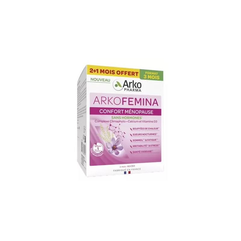 Arkopharma Arko Femina Confort Ménopause 180 Gélules